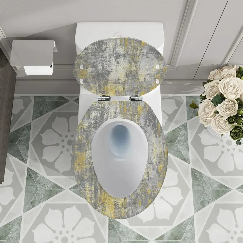 Heavy Duty Resin Toilet Seat For Standard American Elongated Toilets With Quick Release Hinges That Drop Right In Straight Up No Fuss For Reliable Everyday Performance