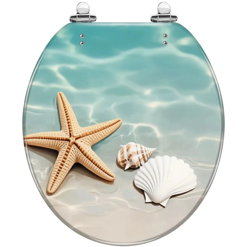 Universal Round Resin Toilet Seat With Slick Smooth Finish And Hella Durable Build Adjusts For Hole Spacing Between Four To Seven Inches While Fitting Standard Sizes Comes With Two Sets Mounting Hardware For No Sweat Quick Setup In Any Bathroom