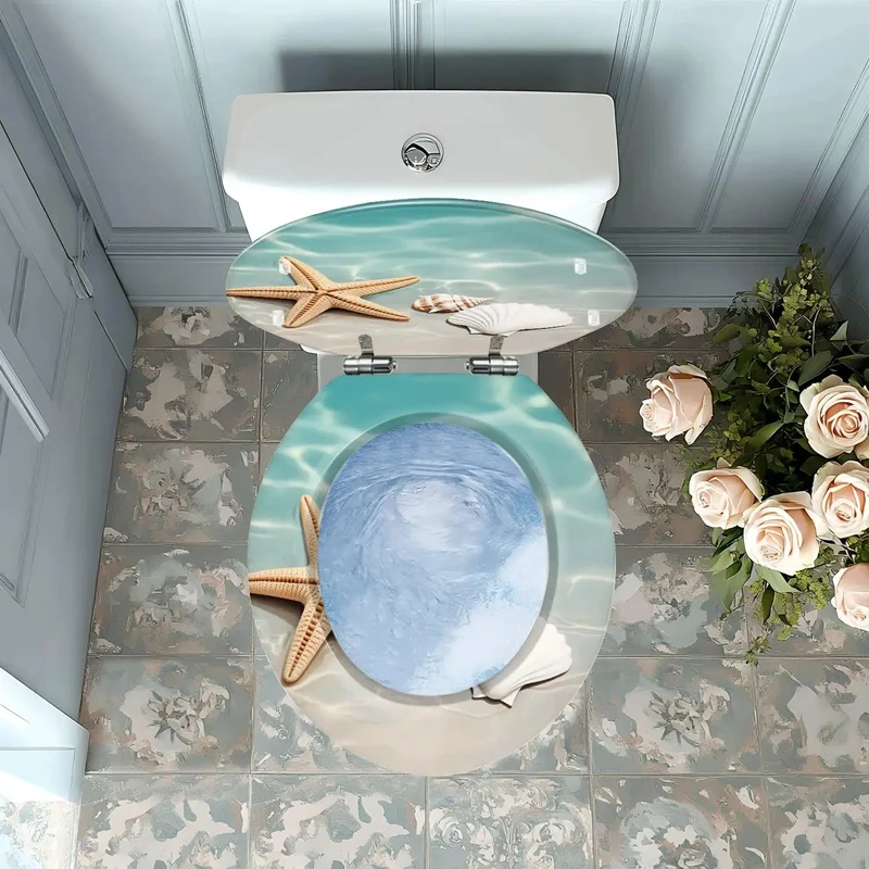 Universal Round Resin Toilet Seat With Slick Smooth Finish And Hella Durable Build Adjusts For Hole Spacing Between Four To Seven Inches While Fitting Standard Sizes Comes With Two Sets Mounting Hardware For No Sweat Quick Setup In Any Bathroom