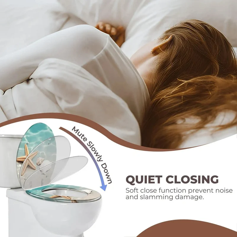 Universal Round Resin Toilet Seat With Slick Smooth Finish And Hella Durable Build Adjusts For Hole Spacing Between Four To Seven Inches While Fitting Standard Sizes Comes With Two Sets Mounting Hardware For No Sweat Quick Setup In Any Bathroom