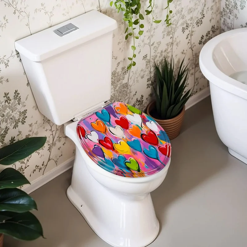 High Impact Round Resin Toilet Seat With Quick Release Hinges For Everyday Bathroom Needs Slick Easy Wipe Surface Tailored To Fit Common Bowl Shapes Snug As A Glove Optimized For Rapid Setup No Sweat Maintenance Guaranteed Durability