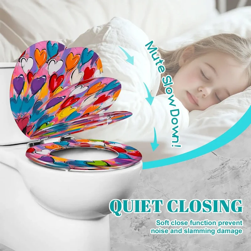 High Impact Round Resin Toilet Seat With Quick Release Hinges For Everyday Bathroom Needs Slick Easy Wipe Surface Tailored To Fit Common Bowl Shapes Snug As A Glove Optimized For Rapid Setup No Sweat Maintenance Guaranteed Durability