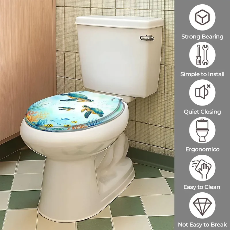 Top Shelf Adjustable Round Toilet Seat Crafted From Durable Resin Fits Like A Glove On Most Standard Toilets With Universal Bolt Spacing And Quick Install Hardware For Zero Fuss Bathroom Refreshes