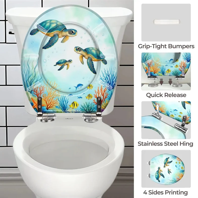 Top Shelf Adjustable Round Toilet Seat Crafted From Durable Resin Fits Like A Glove On Most Standard Toilets With Universal Bolt Spacing And Quick Install Hardware For Zero Fuss Bathroom Refreshes