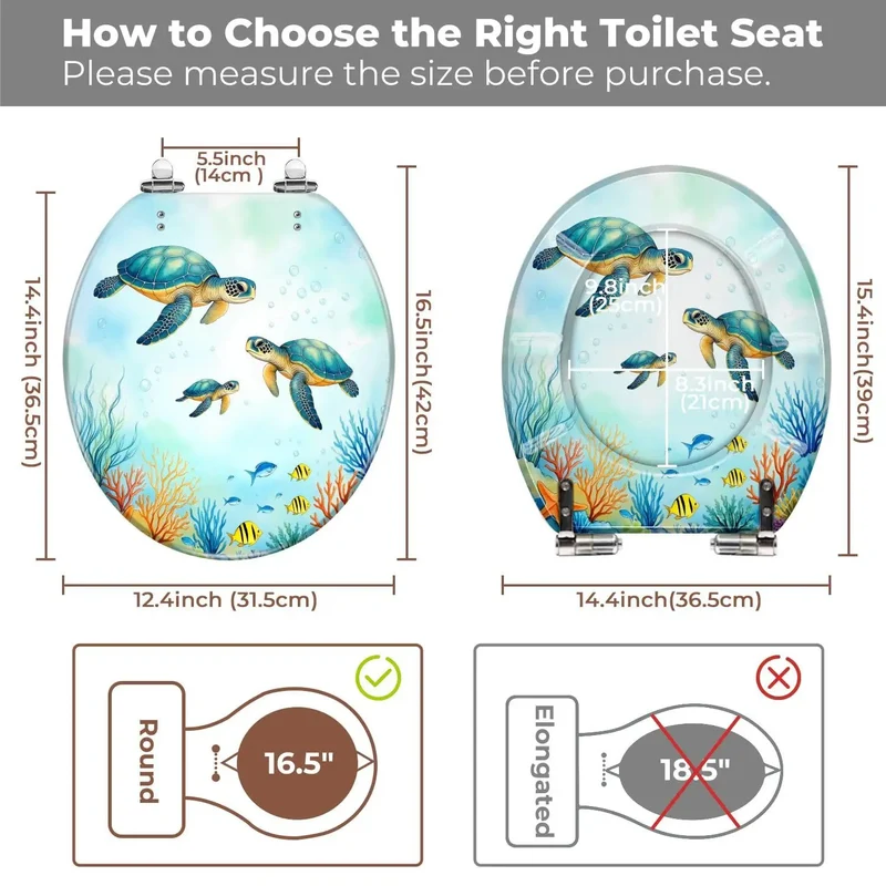 Top Shelf Adjustable Round Toilet Seat Crafted From Durable Resin Fits Like A Glove On Most Standard Toilets With Universal Bolt Spacing And Quick Install Hardware For Zero Fuss Bathroom Refreshes