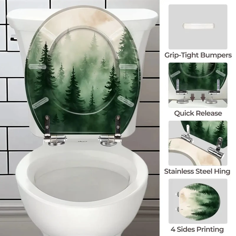 Premium Round Resin Toilet Seat Featuring Adjustable Bottom Hinges For Quick Swaps Heavy Duty Construction That Handles Rough Use While Looking Sharp In Your Space Seamless Installation And Scratch Resistant Coating Guarantee Peak Performance