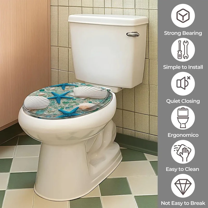 Heavy Duty Adjustable Round Resin Toilet Seat For Bathroom Remodels Featuring No Sweat Mounting And A Straight Shot Universal Fit That Works Like A Charm On Most Standard Models Keeps Your Routine Looking Fresh And Flawless