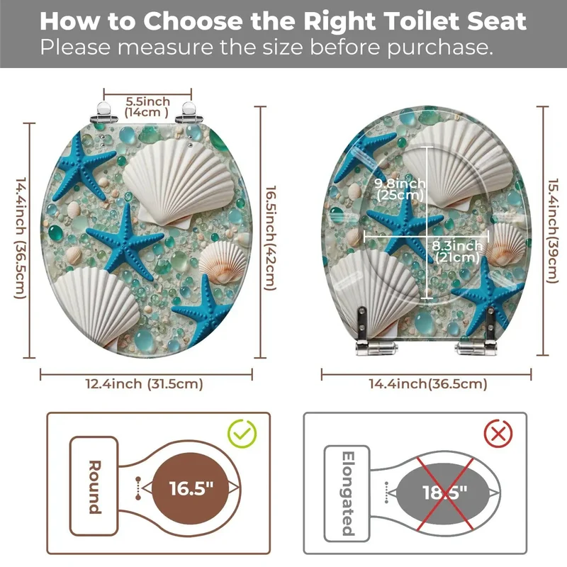 Heavy Duty Adjustable Round Resin Toilet Seat For Bathroom Remodels Featuring No Sweat Mounting And A Straight Shot Universal Fit That Works Like A Charm On Most Standard Models Keeps Your Routine Looking Fresh And Flawless