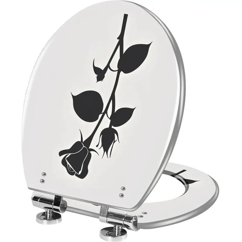 Premium Elongated Toilet Seat With Soft Close Resin Lid Universal American Standard Bathroom Fixture Quick Release Adjustable Hinges No Sweat Install Solid Build