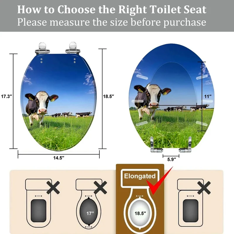 Elegant Elongated Toilet Seat With Slow Close And Quick Release Design Features Adjustable Hinges And Universal Mount For Hassle Free Installation On Most American Standard Toilets Including Skirter Base Models Enjoy Smooth Shutoff And Easy Cleaning