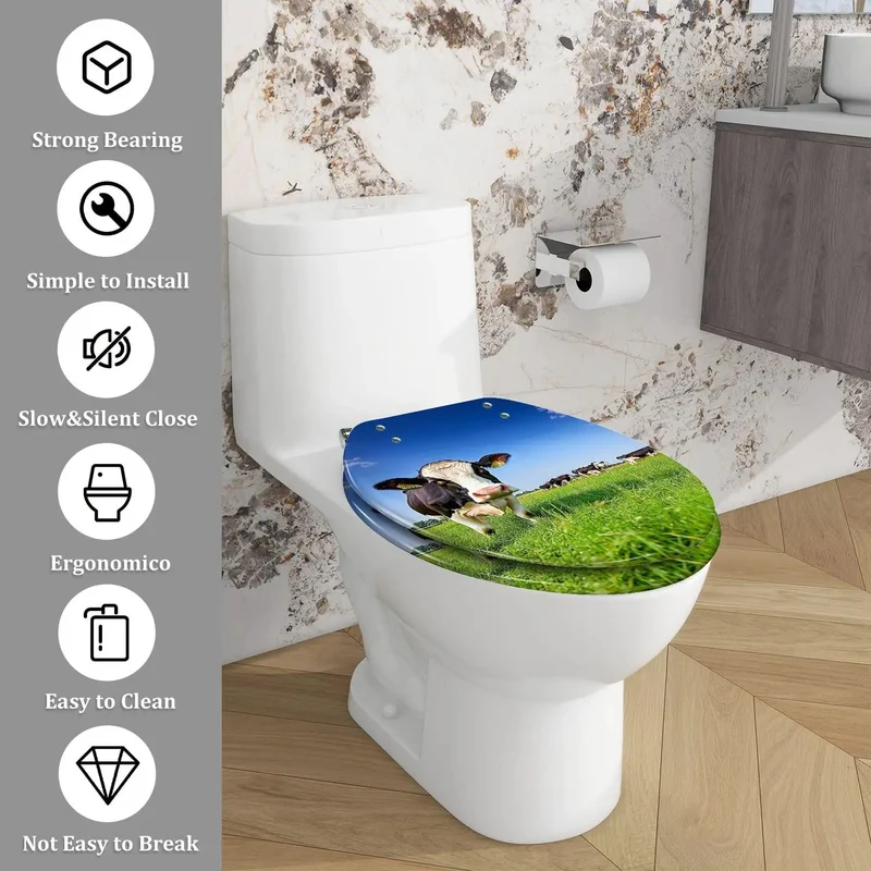 Elegant Elongated Toilet Seat With Slow Close And Quick Release Design Features Adjustable Hinges And Universal Mount For Hassle Free Installation On Most American Standard Toilets Including Skirter Base Models Enjoy Smooth Shutoff And Easy Cleaning
