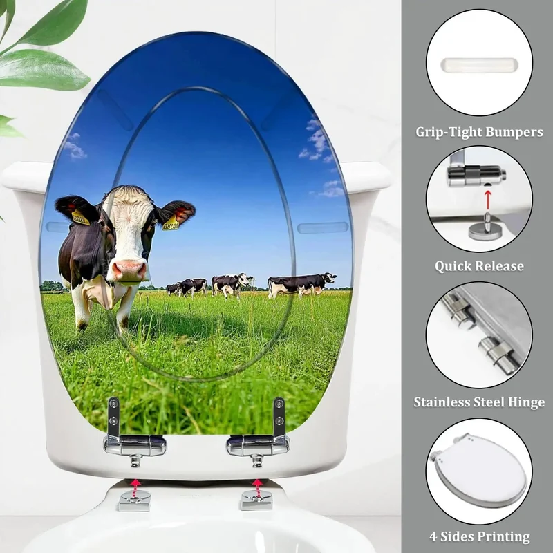 Elegant Elongated Toilet Seat With Slow Close And Quick Release Design Features Adjustable Hinges And Universal Mount For Hassle Free Installation On Most American Standard Toilets Including Skirter Base Models Enjoy Smooth Shutoff And Easy Cleaning