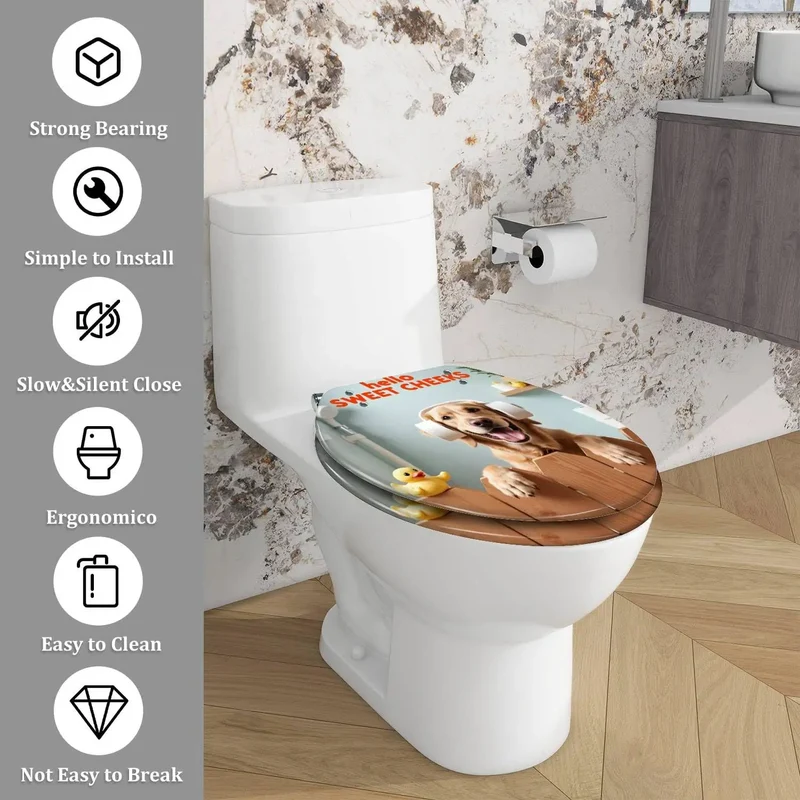 Universal Elongated Toilet Seat Fits Most Bathrooms Quick Snap Install Hardware Included Heavy Duty Durable Style For That Fresh New Bathroom Glow Up You Been Waiting For