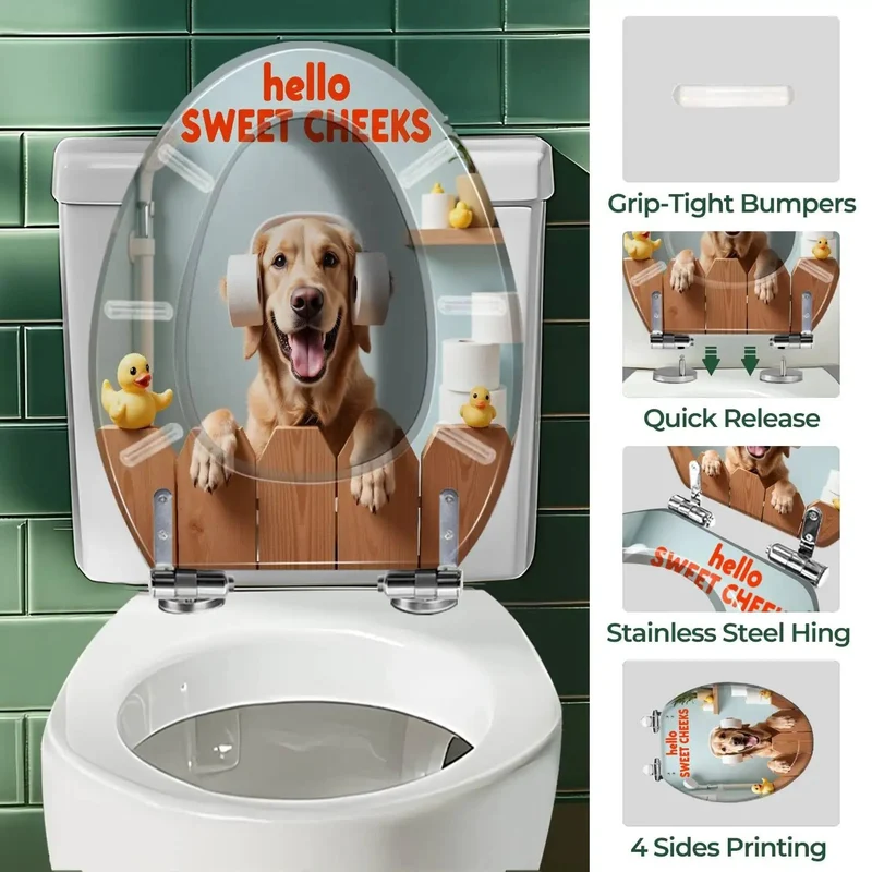 Universal Elongated Toilet Seat Fits Most Bathrooms Quick Snap Install Hardware Included Heavy Duty Durable Style For That Fresh New Bathroom Glow Up You Been Waiting For