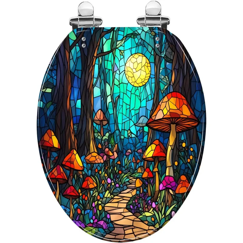 Slick Elongated Resin Toilet Seat Universal Bathroom Replacement With No Sweat Install Hardware Top Shelf Deco Upgrade Fits Best For Most Standard Toilets And Smooth House Updates