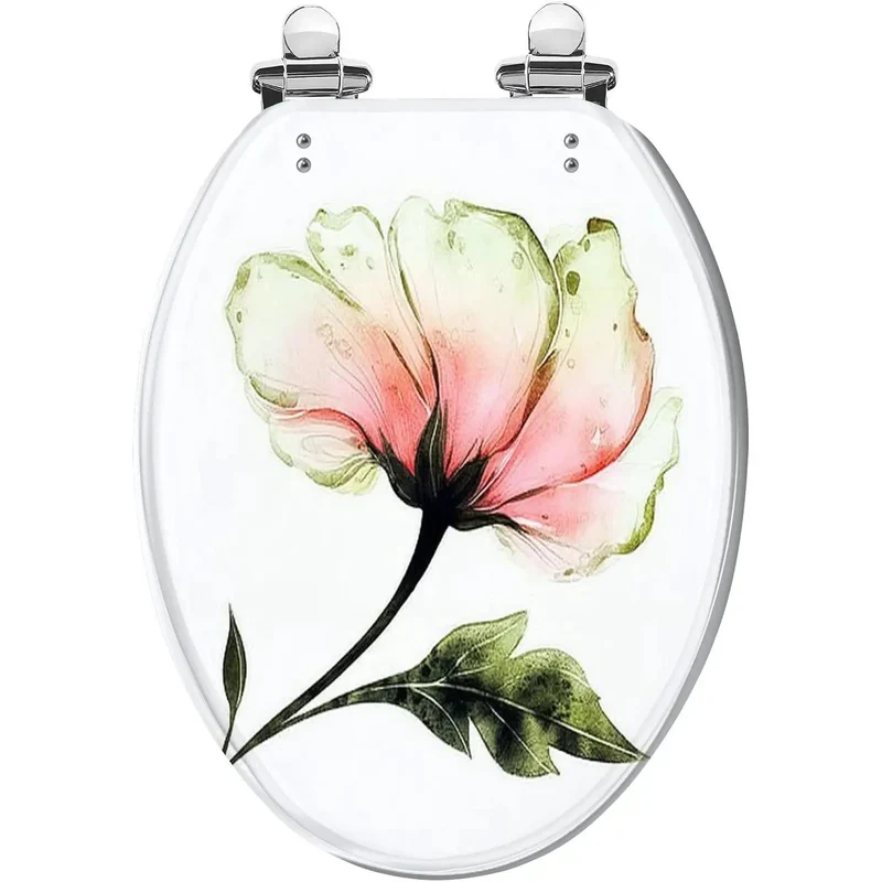 Built Tough Resin Elongated Toilet Seat Featuring Silent Soft Close Design And Fully Universal American Standard Mounting Hardware For Seriously Hassle Free Bathroom Installations