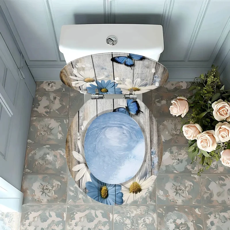 Heavy Duty Wooden Resin Toilet Seat For Home Bathroom Adjustable Top Mount Quick Install Hardware And Smooth Rounded Contour Fits Most Standard Models Well