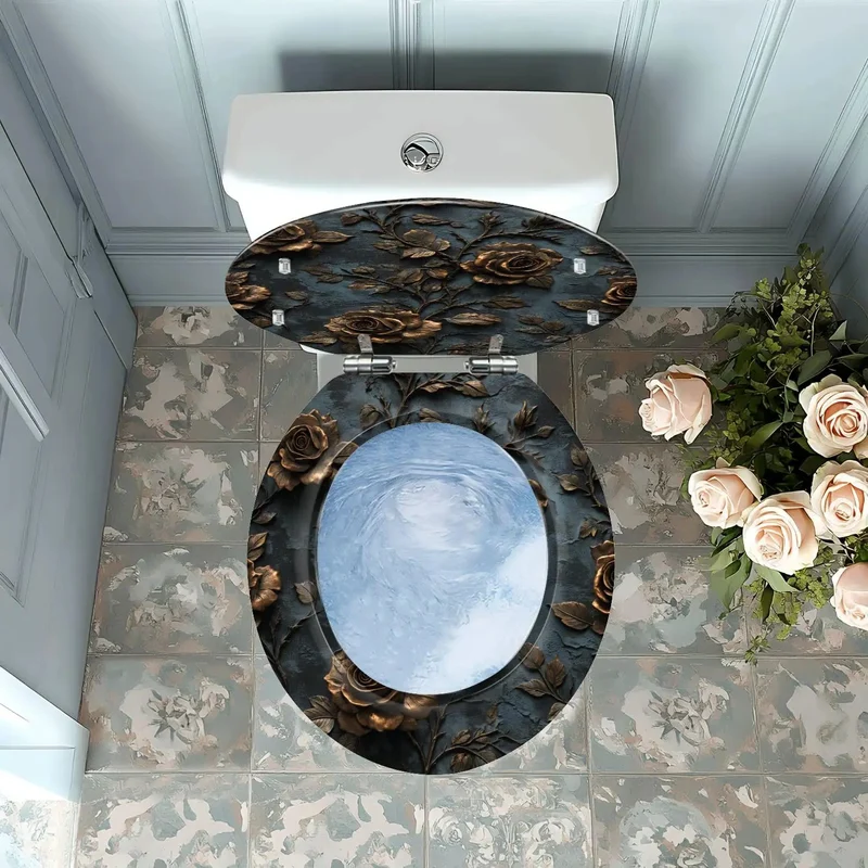 Heavy Duty Round Resin Toilet Seat With Universal Adjustable Mount Hardware For Easy Bathroom Refresh Quick Swap Tool Free Install Smooth Durable Surface Top Notch Craftsmanship