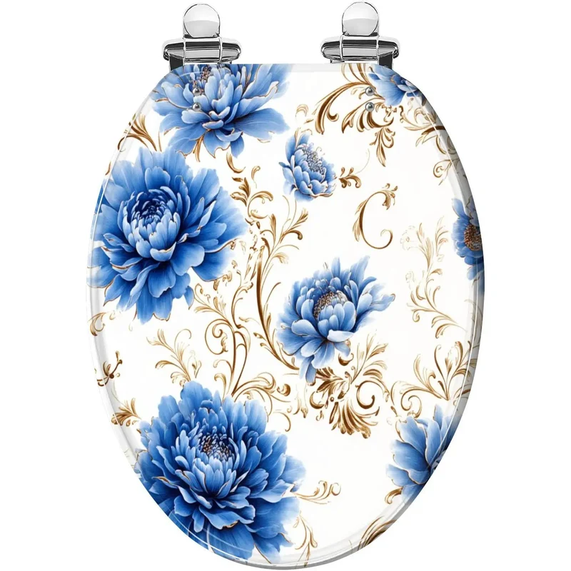 Premium Elongated Toilet Seat Featuring Quiet Close Tech Fits Most Standard Bowls Perfectly Drops Right In Zero Hassle Includes Full Mounting Kit For Smooth Daily Operation And A Clean Bathroom Upgrade You Gonna Appreciate
