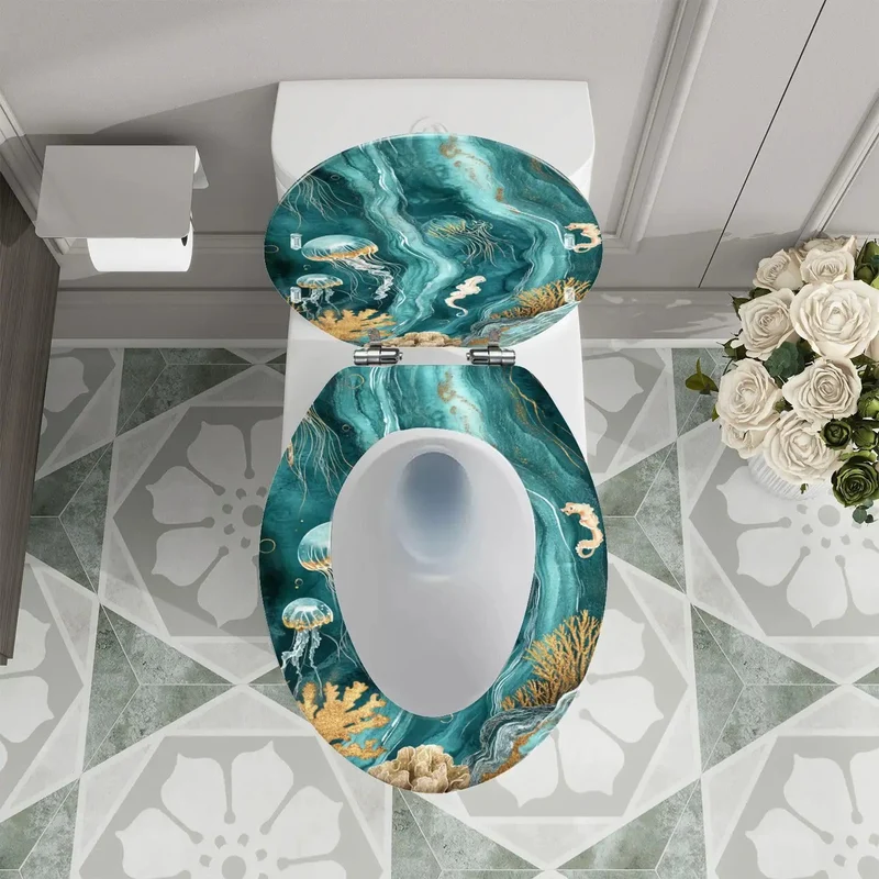 Elongated Resin Toilet Seat With Adjustable Hinges Fits Most Standard American Toilets Includes Dual Mounting Hardware For Skirted And Non Skirted Models Super Solid Build No Sweat Setup Smooth Swing Action Total Game Changer Upgrade Your Home
