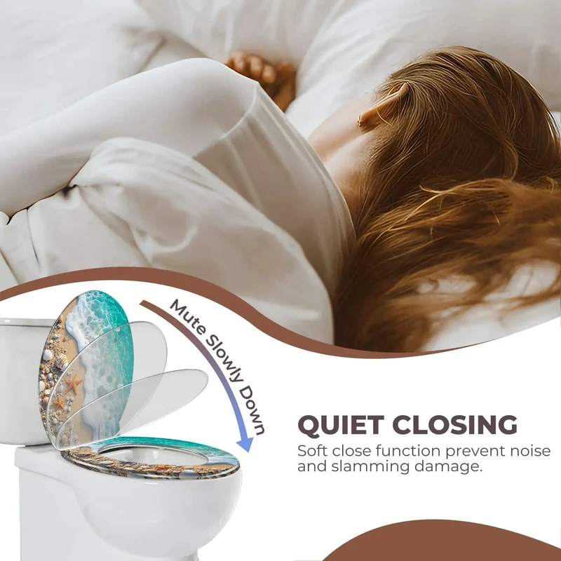 Premium Resin Round Toilet Seat For Bathrooms Built Like A Tank With Smooth Daily Use And No Hassle Install Adapts To Common Hole Sizes Includes Quality Mounting Hardware Today