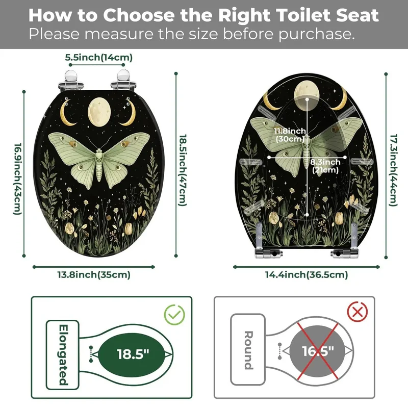 Universal Elongated Resin Toilet Seat With No Sweat Installation Hardware For Most Standard Bathrooms Built Tough For Daily Reliability And Slick Bathroom Refreshes