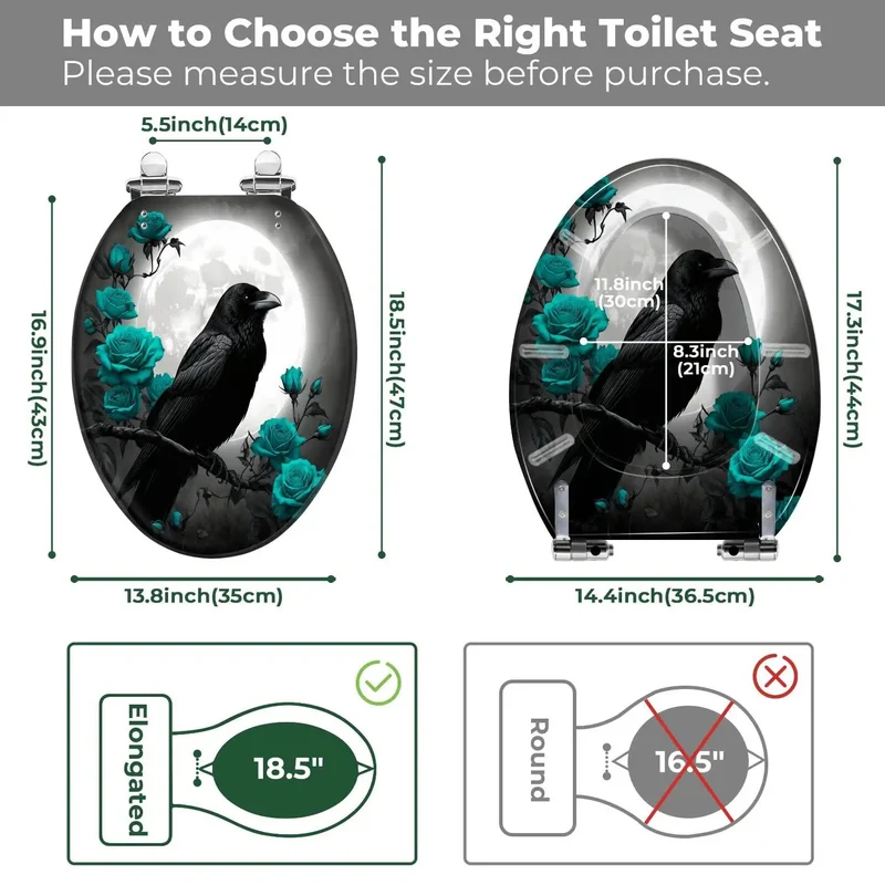 Heavy Gauge Resin Elongated Toilet Seat For Bathroom With Universal Fittings And Zero Hassle Install Built Tough For Daily Grind While Keeping Your Family In Major Comfort Zone Always