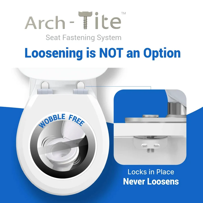 Round White Durable Wood Toilet Seat With Smooth Slow Close Design And Magnetic Quick Release Magic Hinge For Zero Sweat No Slam Setup Total Bathroom Glow Up Super Easy Cleanup White Lid