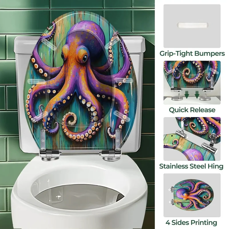 Elongated Resin Toilet Seat For Coastal Bathrooms Features Damn Durable Construction And Universal Compatibility Matching Standard Bowls Perfectly Paired With Zero Sweat Setup Plus Complete Installation Kit