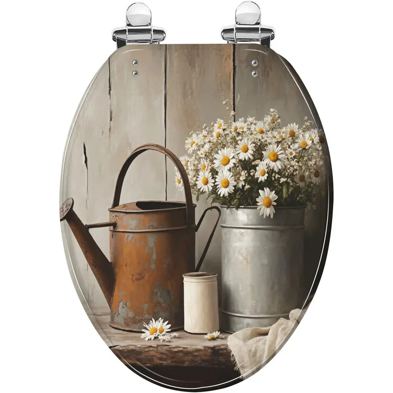 Premium Farmhouse Elongated Toilet Seat Comes Fully Loaded With Heavy Duty Mounting Kit For No Sweat Installations And Smooth Daily Routine Usage Year Round