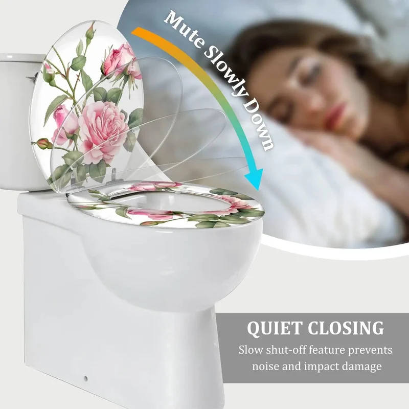 Sleek Elongated Resin Toilet Seat With Adjustable Heavy Duty Hinges And Fast Release Clips For American Standard Bathrooms Featuring Smooth Quiet Action And No Fuss Setup For Both Skirted And Traditional Designs Built Like A Tank