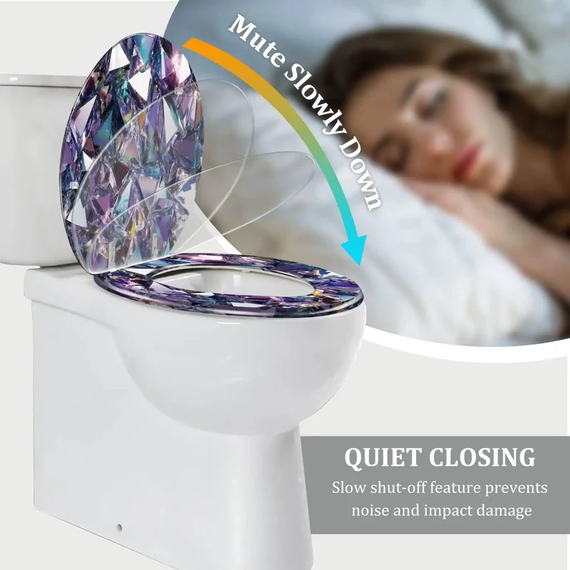 Premium Elongated Toilet Seat Featuring Smooth Quiet Close Lids And Full Adjustment Hardware For Easy Peasy Setup On Standard American Models Rock Solid Build Fits Every Style