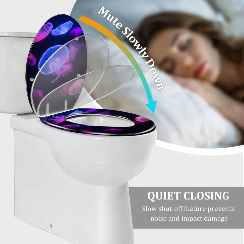 Top Tier Elongated Toilet Seat Crafted From Heavy Duty Resin Featuring Slick Soft Close Technology To Deliver A Freaking Quiet Slam Free Experience For Your American Standard Bathroom Setup With Skirted Hinge Coverage Included