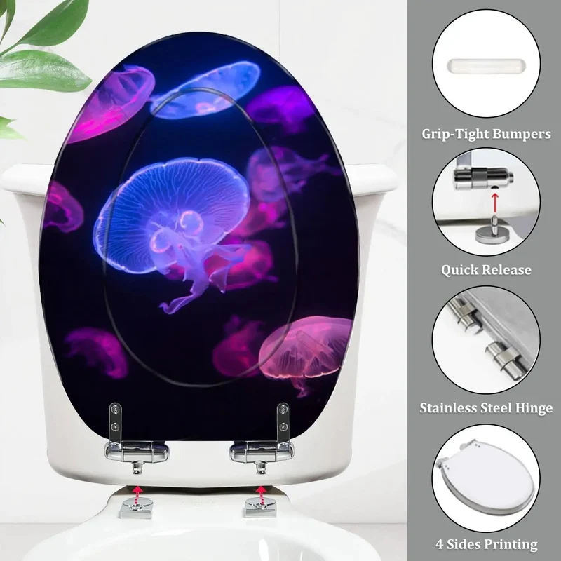 Top Tier Elongated Toilet Seat Crafted From Heavy Duty Resin Featuring Slick Soft Close Technology To Deliver A Freaking Quiet Slam Free Experience For Your American Standard Bathroom Setup With Skirted Hinge Coverage Included