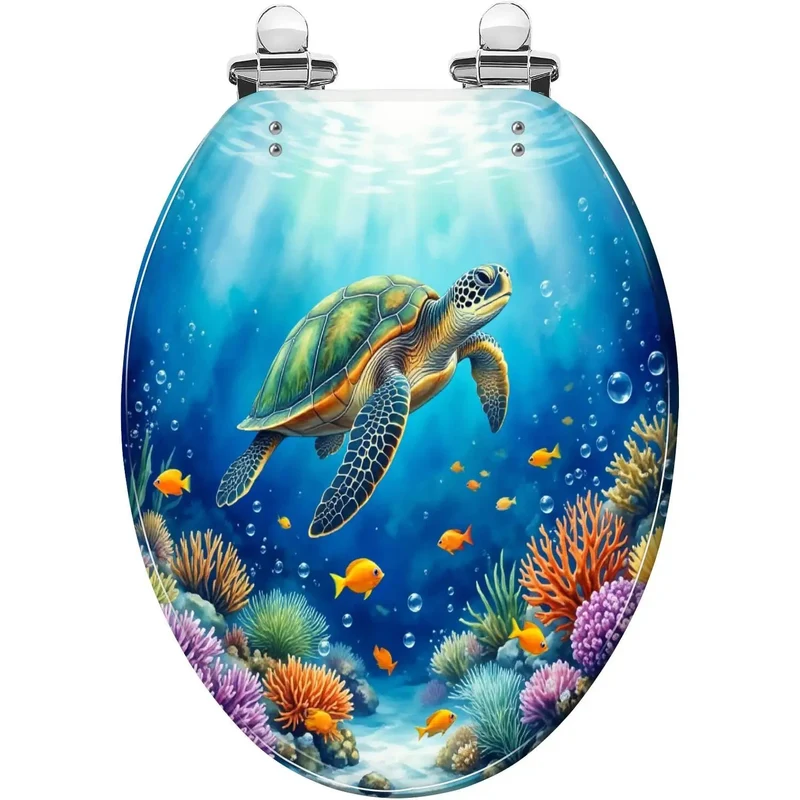 Top Tier Elongated Resin Toilet Seat for Bathroom with Broad Compatibility Ranging from 40 to 47 Centimeters in Length and Perfect Width Match Heavy Duty Build Guarantees Top Shelf Durability Including Two Full Sets of Installation Hardware Making