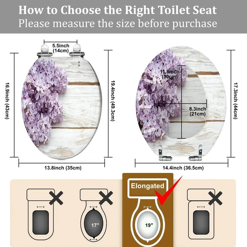 No Fuss Elongated Toilet Seat Built With Heavy Duty Resin And Adjustable Top Mount Hinges For Every American Standard Bathroom Skirtless Compatible Quick Change Design Rock Solid Comfort