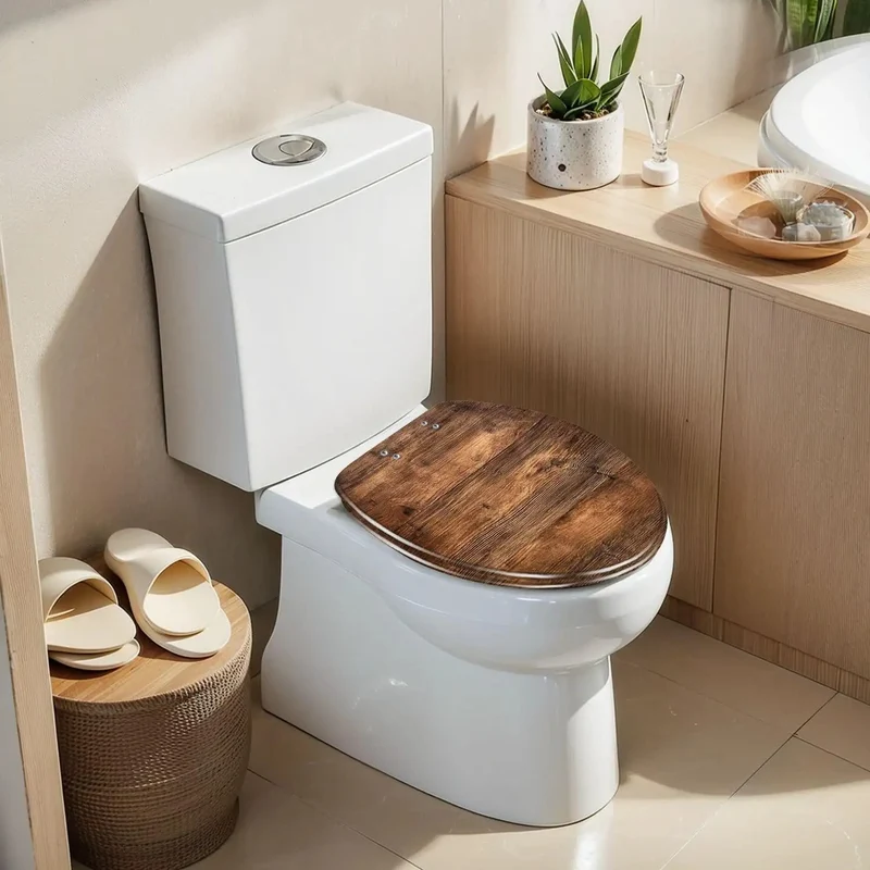 Replacement Elongated Resin Toilet Seat For Home Bathroom Featuring Adjustable Self Closing Hinges Straight Forward Install No Sweat Quick Swap For Rock Solid Durability And Smooth Daily Comfort