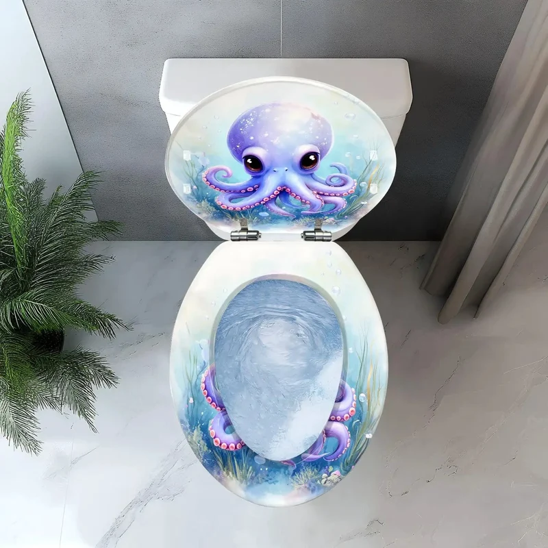 Kid Approved Ocean Theme Elongated Toilet Seat With Soft Close Lid Universal Fit And Zero Sweat Setup For Home Bathrooms Making Potty Time A Total Breeze