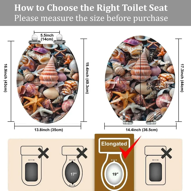 Elongated Quiet Close Toilet Seat With Adjustable Hinges For Home Bathroom Refresh No Sweat Install And Rock Solid Fit Compatible With Most Standard American Models Built Tough For Everyday Win
