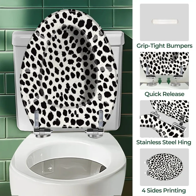 Elongated Resin Toilet Seat For Bathroom With Heavy-Duty Build Quick Install Kit And Rock Solid Construction Featuring No Slip Fittings Super Smooth Finish That Upgrades Any Space While Being Universal Compatibility With Most Standard Elongated Models
