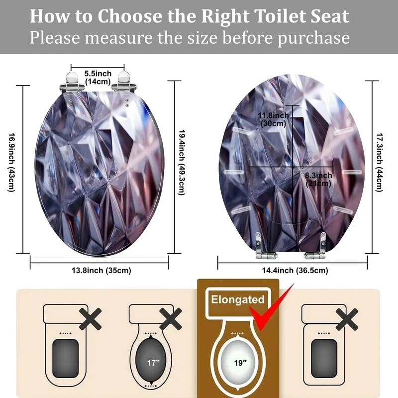Heavy Duty Elongated Quiet Close Toilet Seat For Master Bathrooms Featuring Smooth Glide Lids And Hassle Free Mounting Kits Designed For Rapid Home Upgrades And Chill Daily Routines