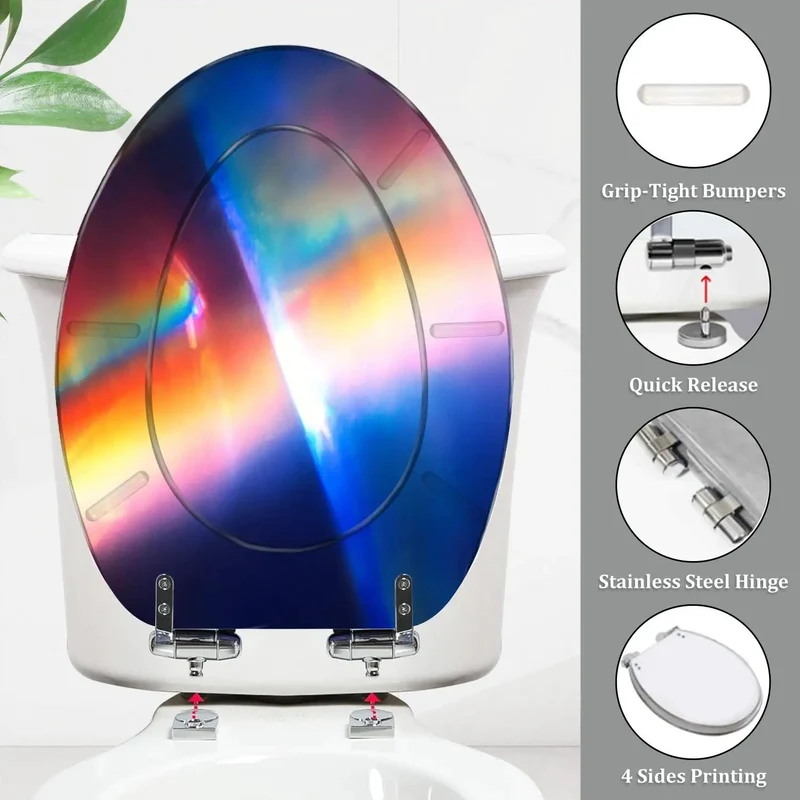 Tough Elongated Toilet Seat With Soft Close Lid And Adjustable Hinges For A No Sweat Bathroom Upgrade That Fits Most American Standard Bowls While Keeping Things Chill And Completely Silent During Use