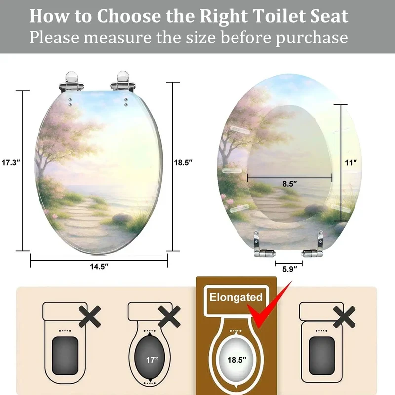 Heavy Duty Resin Elongated Toilet Seat With Fast Release Hinges That Slide Right On For A No Sweat Bathroom Upgrade Compatible With All American Standard And Skirted Bowls Easy Tool Free Install Long Lasting Daily Staple