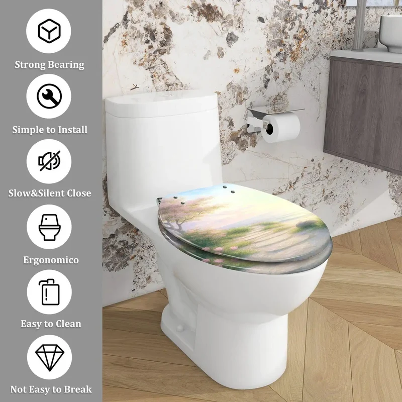Heavy Duty Resin Elongated Toilet Seat With Fast Release Hinges That Slide Right On For A No Sweat Bathroom Upgrade Compatible With All American Standard And Skirted Bowls Easy Tool Free Install Long Lasting Daily Staple