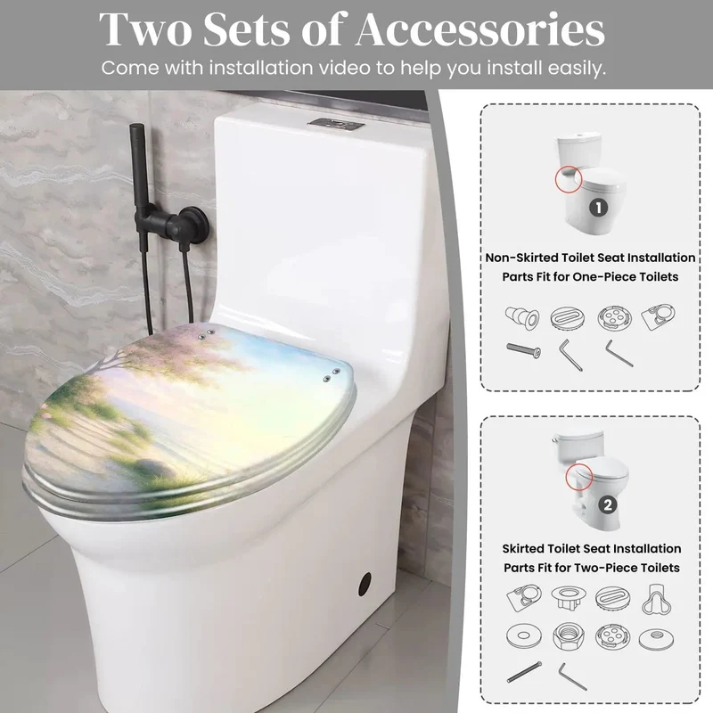 Heavy Duty Resin Elongated Toilet Seat With Fast Release Hinges That Slide Right On For A No Sweat Bathroom Upgrade Compatible With All American Standard And Skirted Bowls Easy Tool Free Install Long Lasting Daily Staple