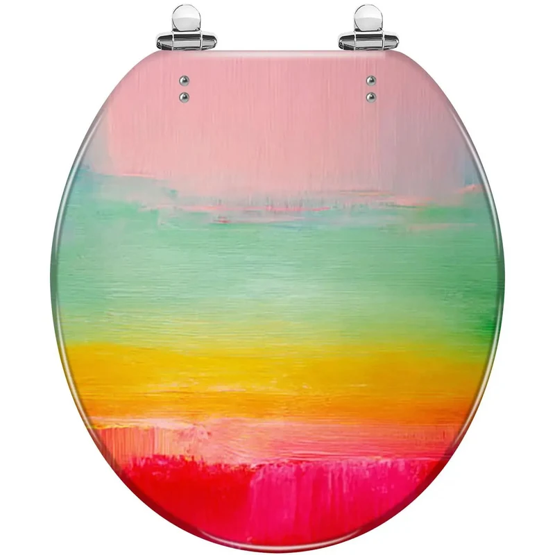 Slick Round Resin Toilet Seat For Bathrooms With Serious Grip And Smooth Feel For American Standard Toilets Featuring Quick Adjust Hinges And Zero Hassle Setup That Clamps Down Securely Without Any Drama