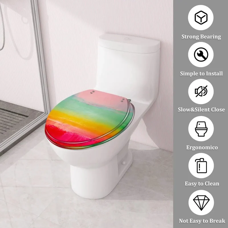 Slick Round Resin Toilet Seat For Bathrooms With Serious Grip And Smooth Feel For American Standard Toilets Featuring Quick Adjust Hinges And Zero Hassle Setup That Clamps Down Securely Without Any Drama
