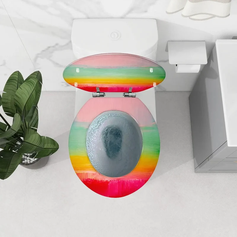 Slick Round Resin Toilet Seat For Bathrooms With Serious Grip And Smooth Feel For American Standard Toilets Featuring Quick Adjust Hinges And Zero Hassle Setup That Clamps Down Securely Without Any Drama