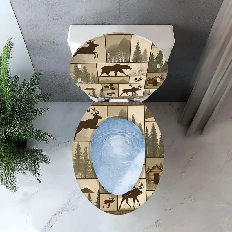 Rock Solid Elongated Resin Toilet Seat For Cabin Or Home Bathroom That Fits Like A Charm On Most Standard Toilets Comes With Two Sets Of Installation Fittings For Hassle Free Setup And Reliable Use Every Time