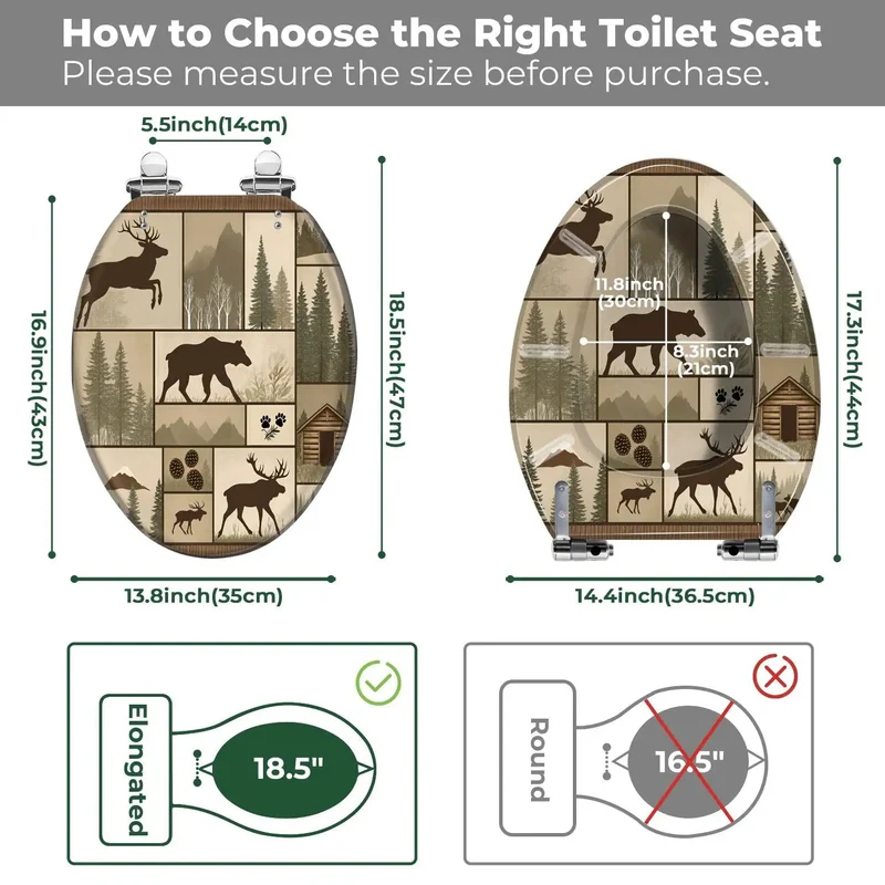 Rock Solid Elongated Resin Toilet Seat For Cabin Or Home Bathroom That Fits Like A Charm On Most Standard Toilets Comes With Two Sets Of Installation Fittings For Hassle Free Setup And Reliable Use Every Time